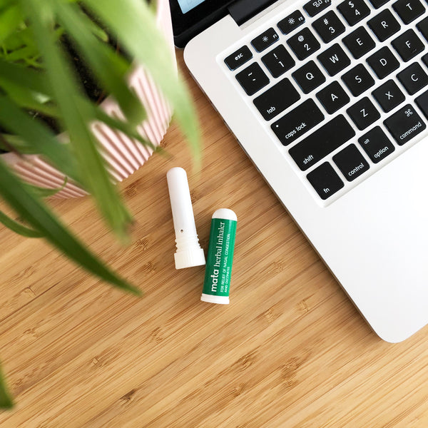 Set of 4 Natural Herbal Inhalers for Nasal Congestion, Family Pack